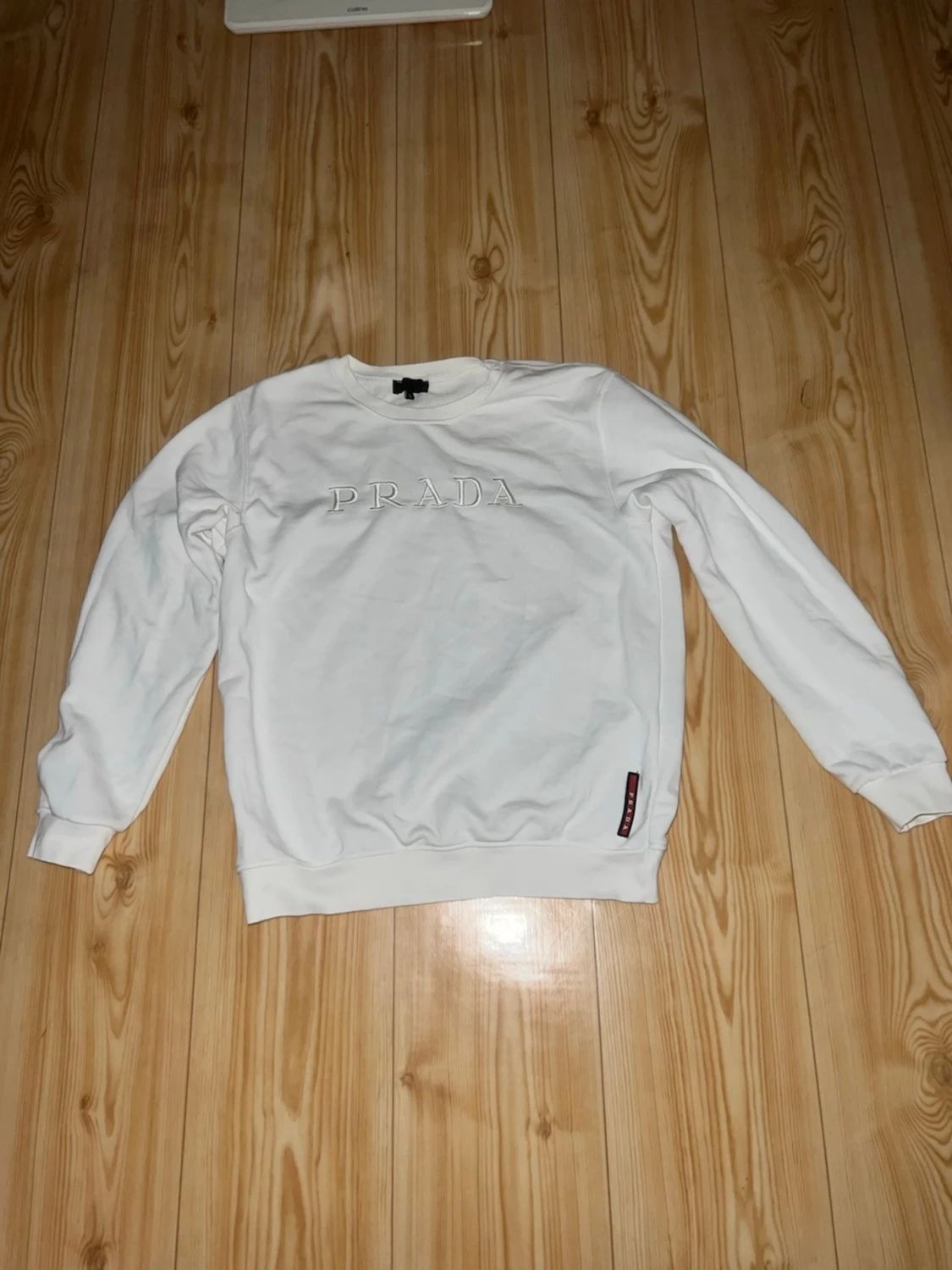 Vit sweatshirt från Prada