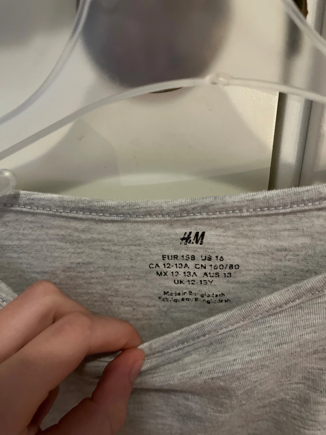 Grå långärmad topp från H&M - 1