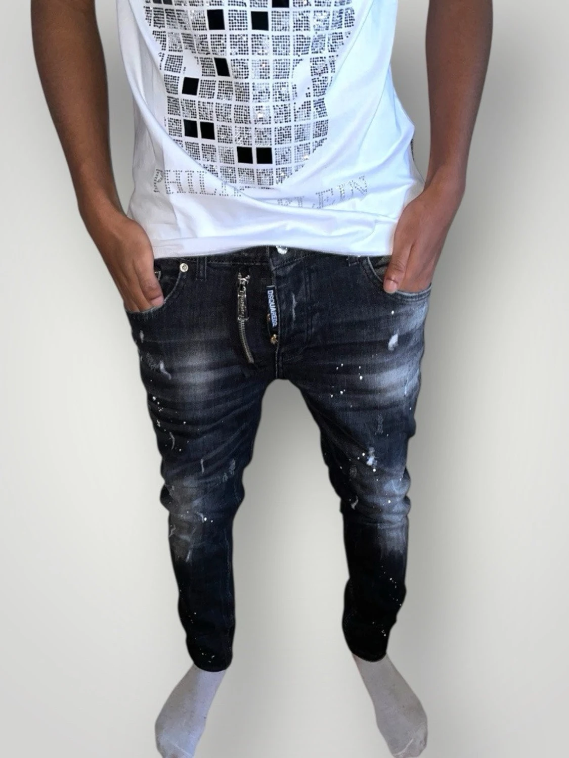 Dsquared2 jeans strl 46 svart
