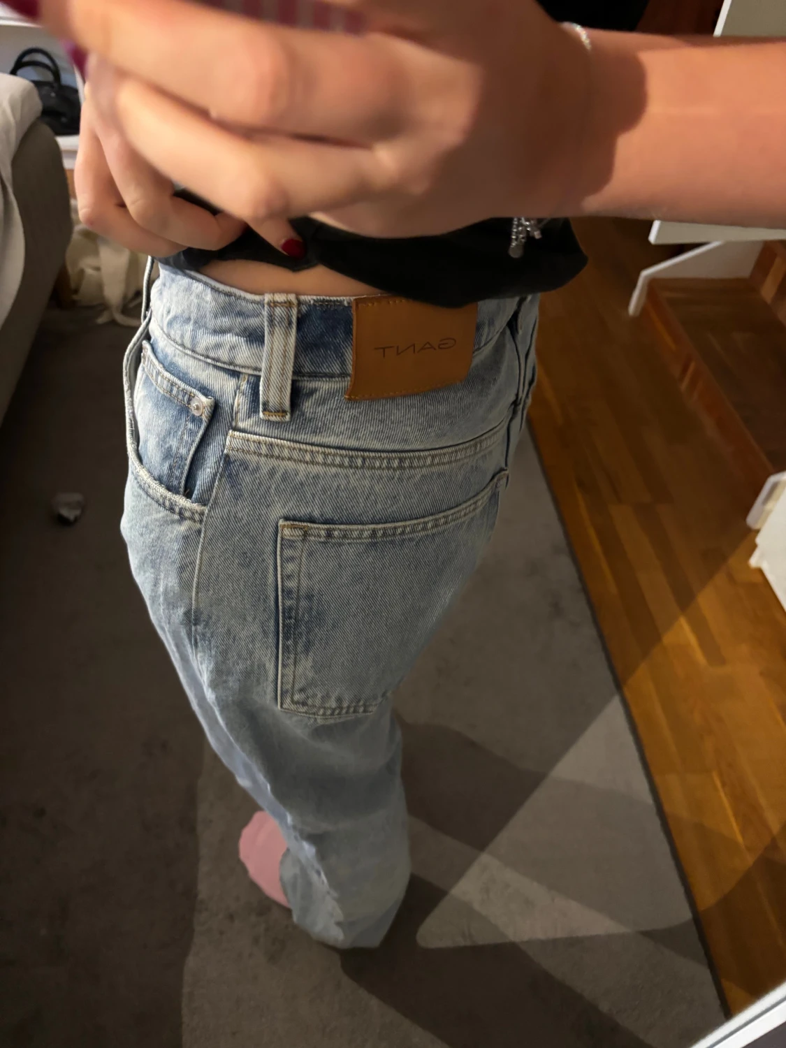 Ljusblå raka jeans från Gant - 1