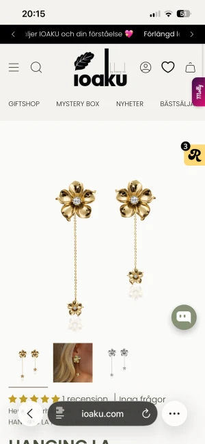ioaku örhängen  - säljer dessa, aldrig använda bara testade