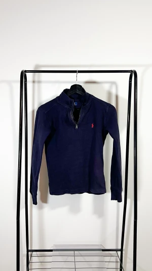 POLO RALPH LAUREN HALFZIP - Kids M/12/146 - Marinblå - POLO RALPH LAUREN Half Zip - Kids Size M/146/152/12 - Marinblå - Halv Zippad tröja