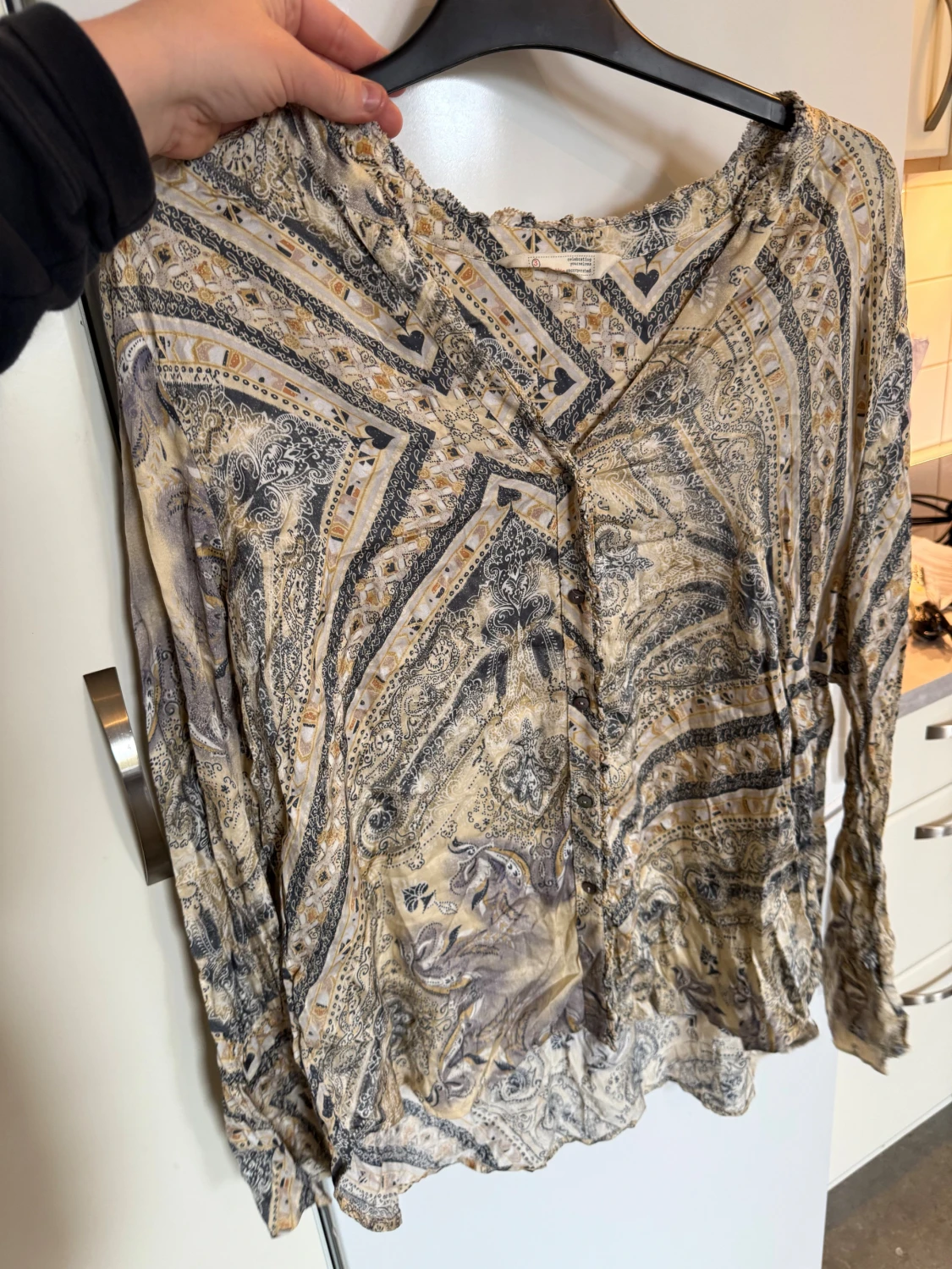 Mönstrad långärmad skjorta från odd Molly  - 3