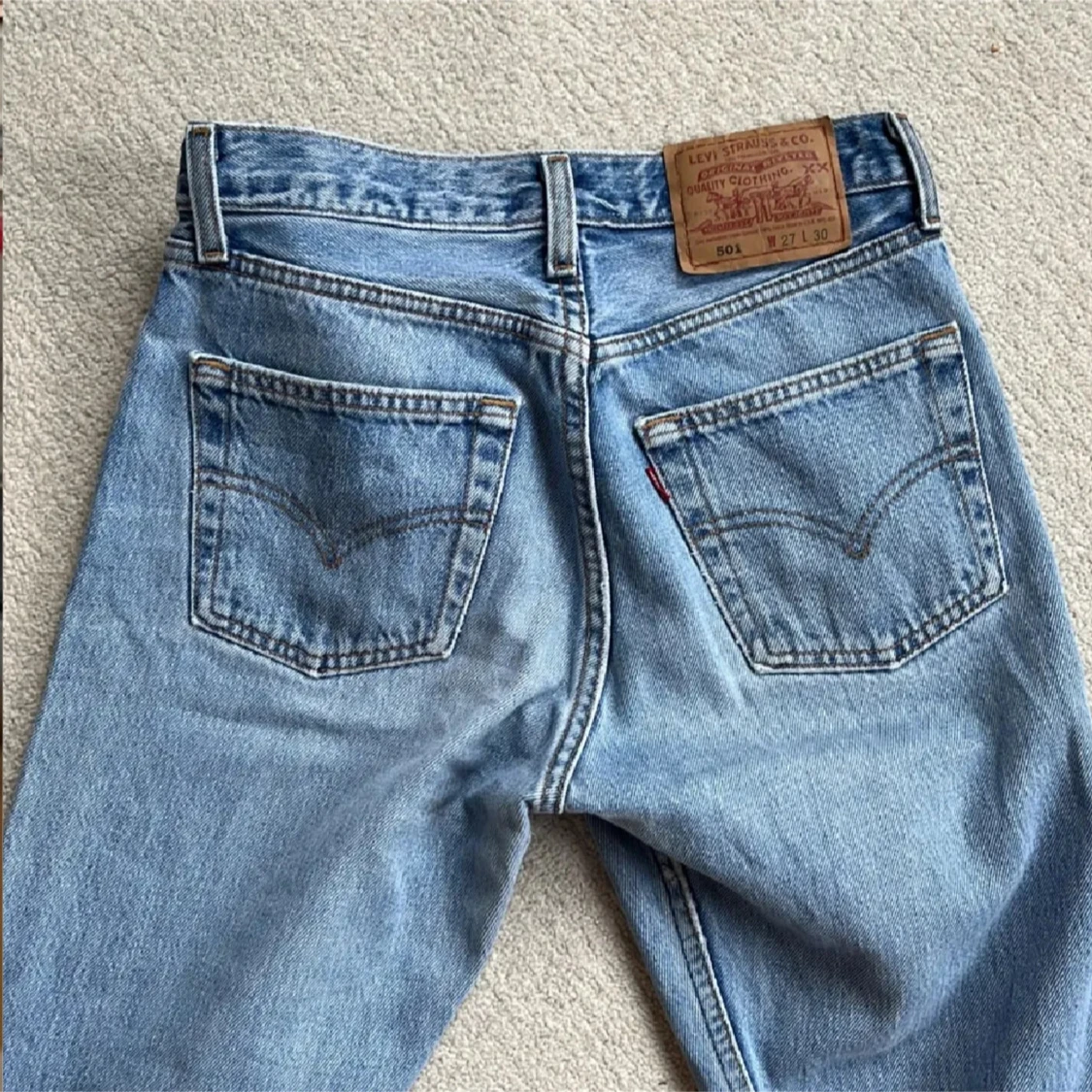 Levi's 501 ljusblå jeans straight fit - 2