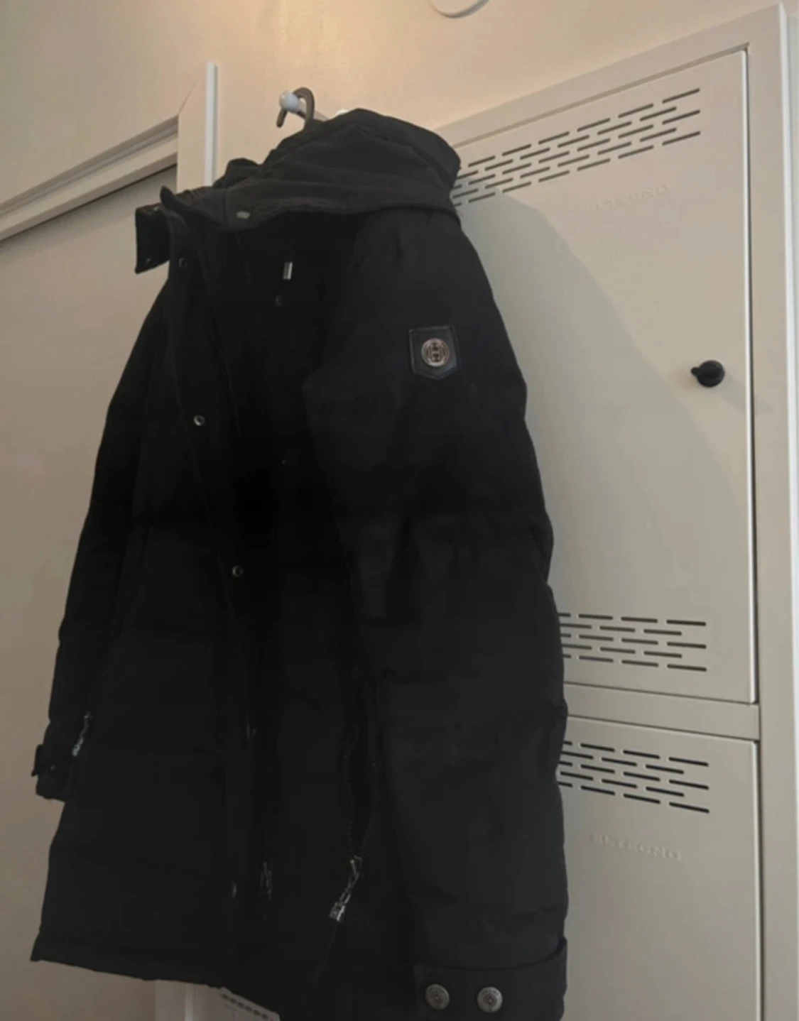 Svart lång dunjacka Hollies 36 - 1