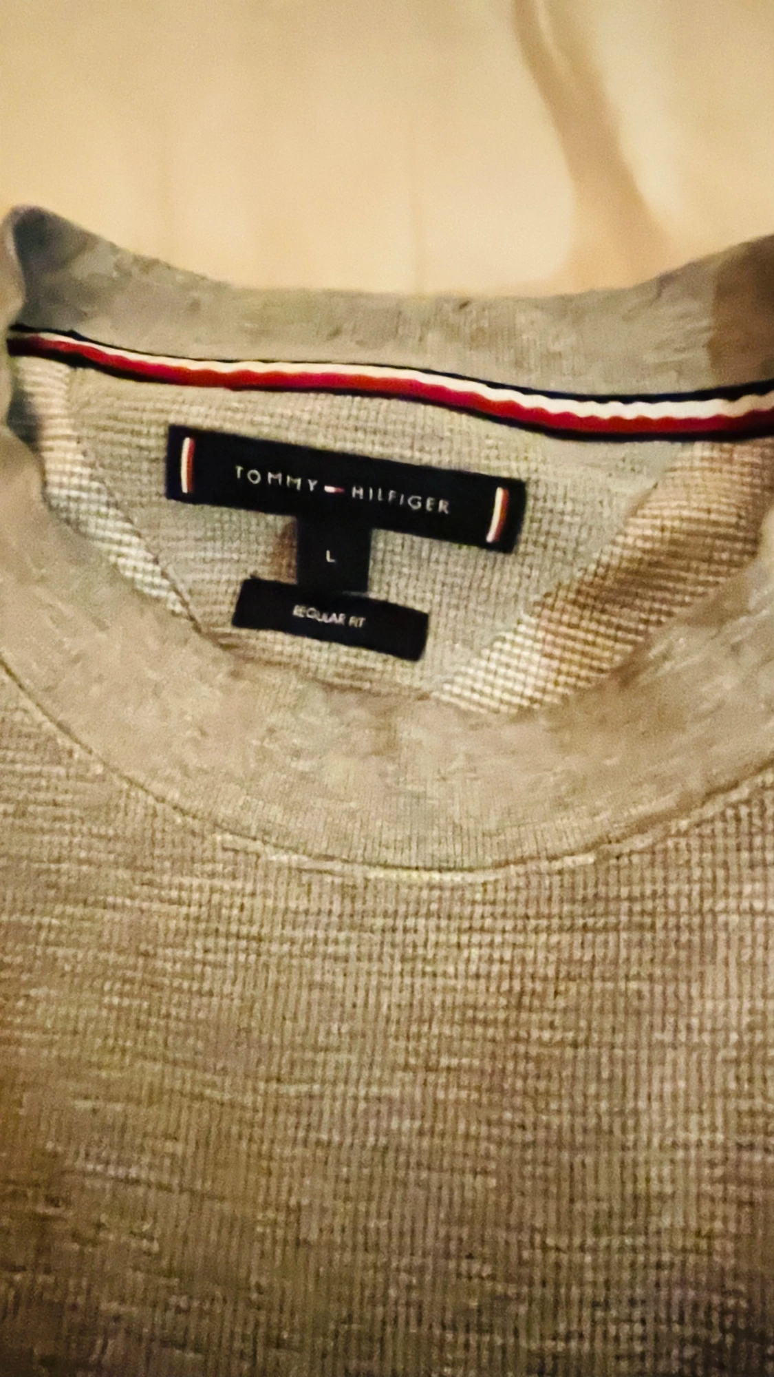 Beige stickad tröja Tommy Hilfiger - 2