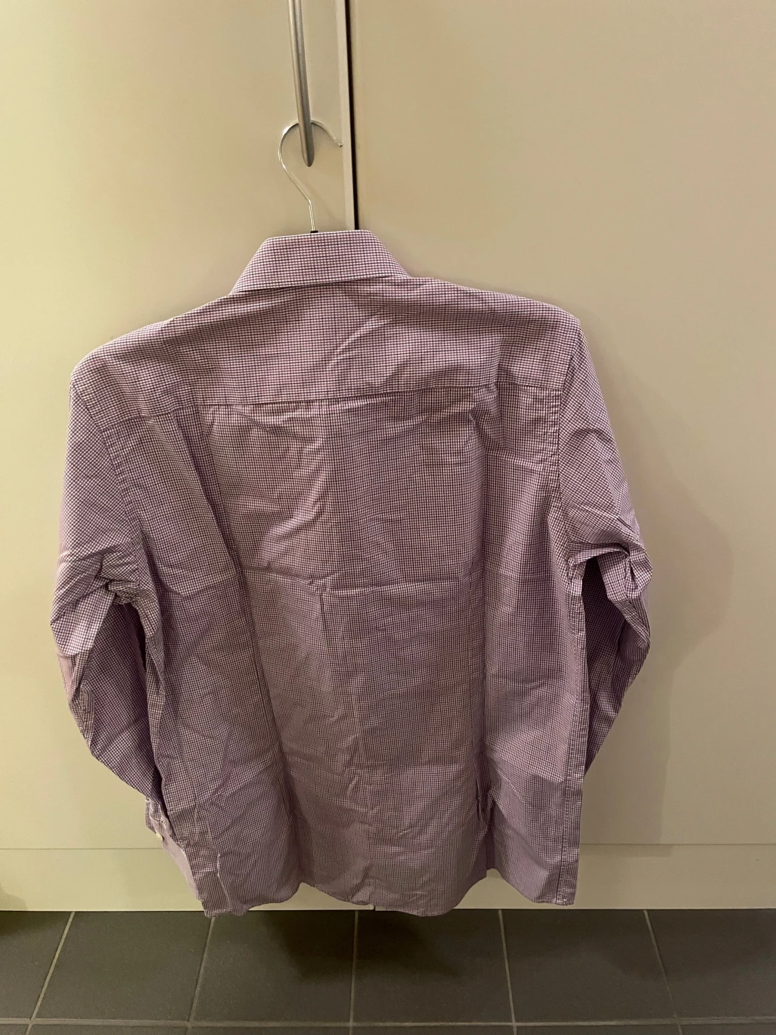 Rutig lila skjorta från Eton - 2