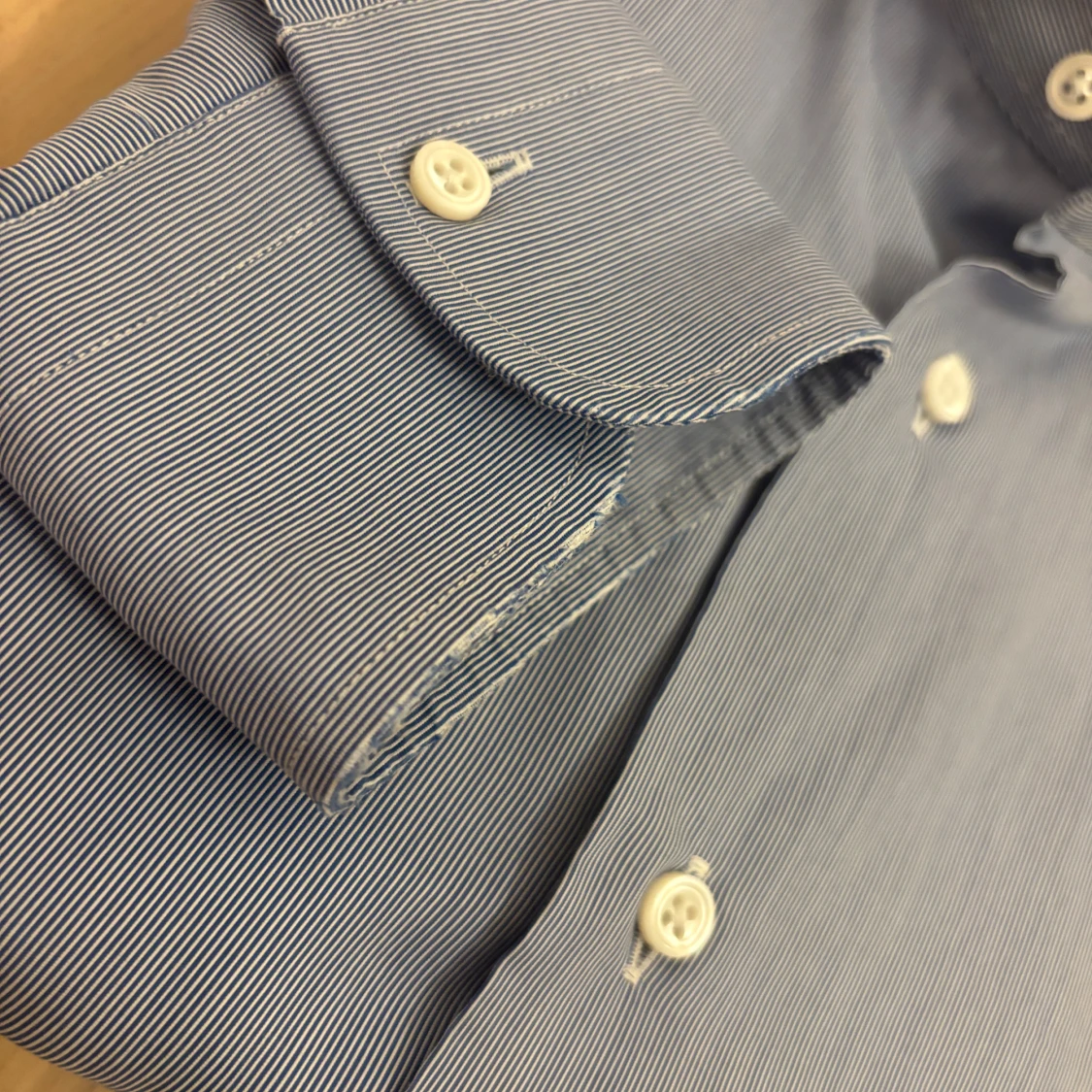 Blå randig skjorta från Ermenegildo Zegna - 1