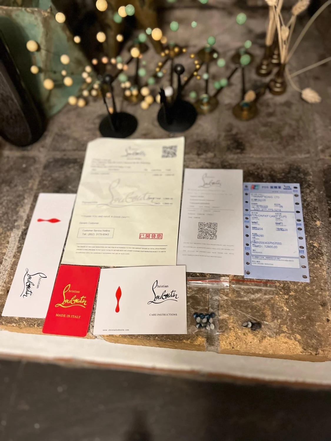 Christian Louboutin grå mocka sneakers - 6