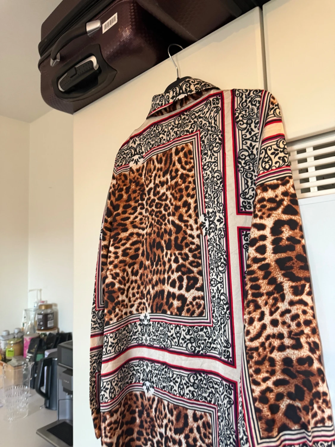 Leopardmönstrad långskjortklänning Vero Moda - 6