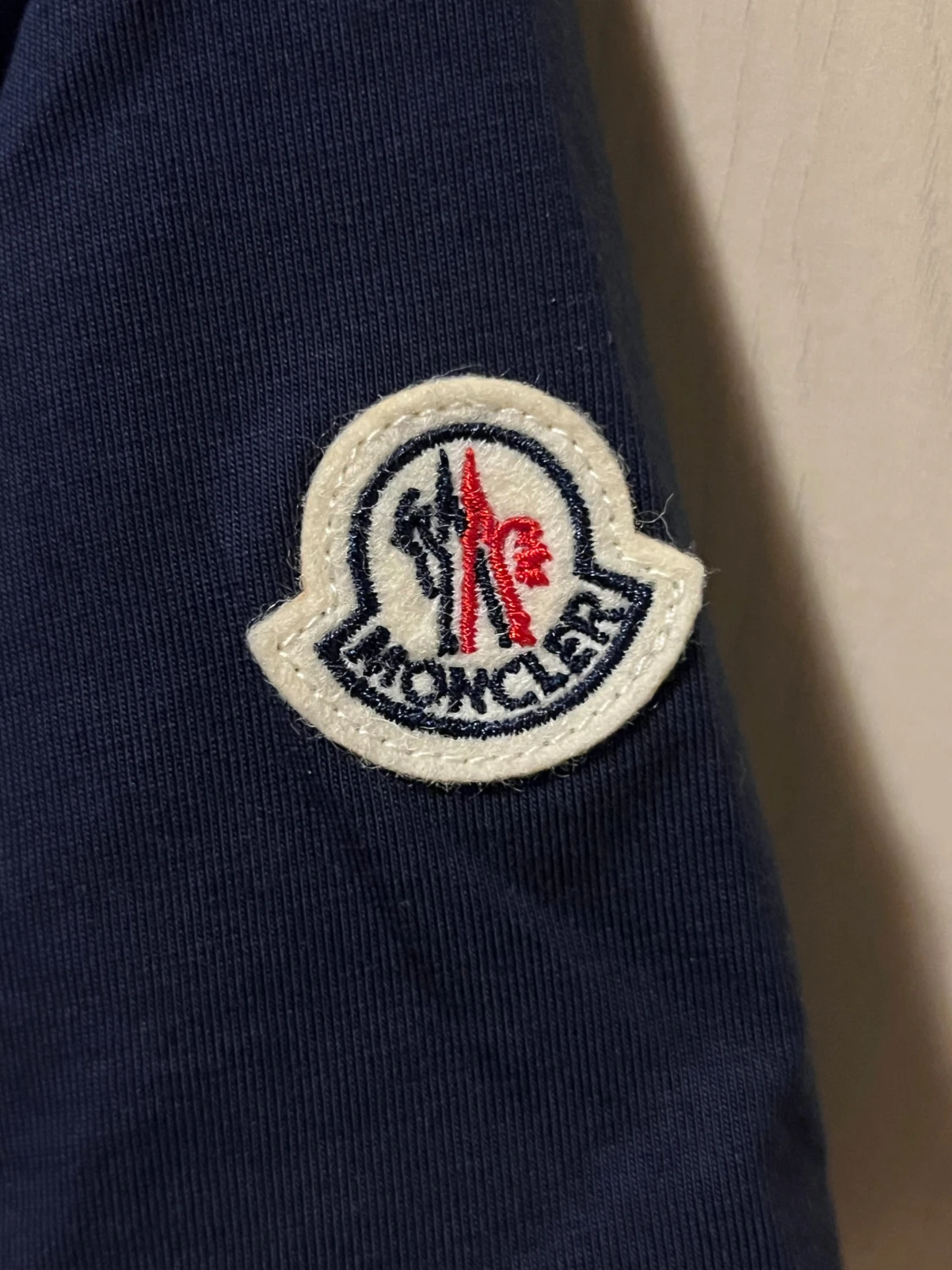 Mörkblå Moncler t-shirt slim fit - 3