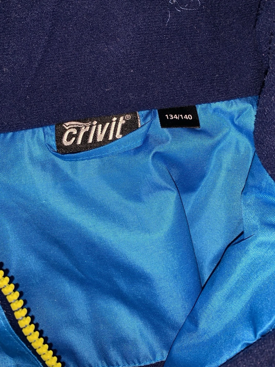 Blå skidjacka från Crivit med huva - 2