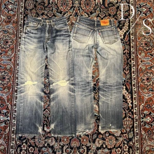 Raw washed big john jeans - Helt sjuka jeans från japanska märket ”big john” det är ett jätte fint märke och har många år på huvudet. Midja:37cm längd:96cm Benöppning:19cm