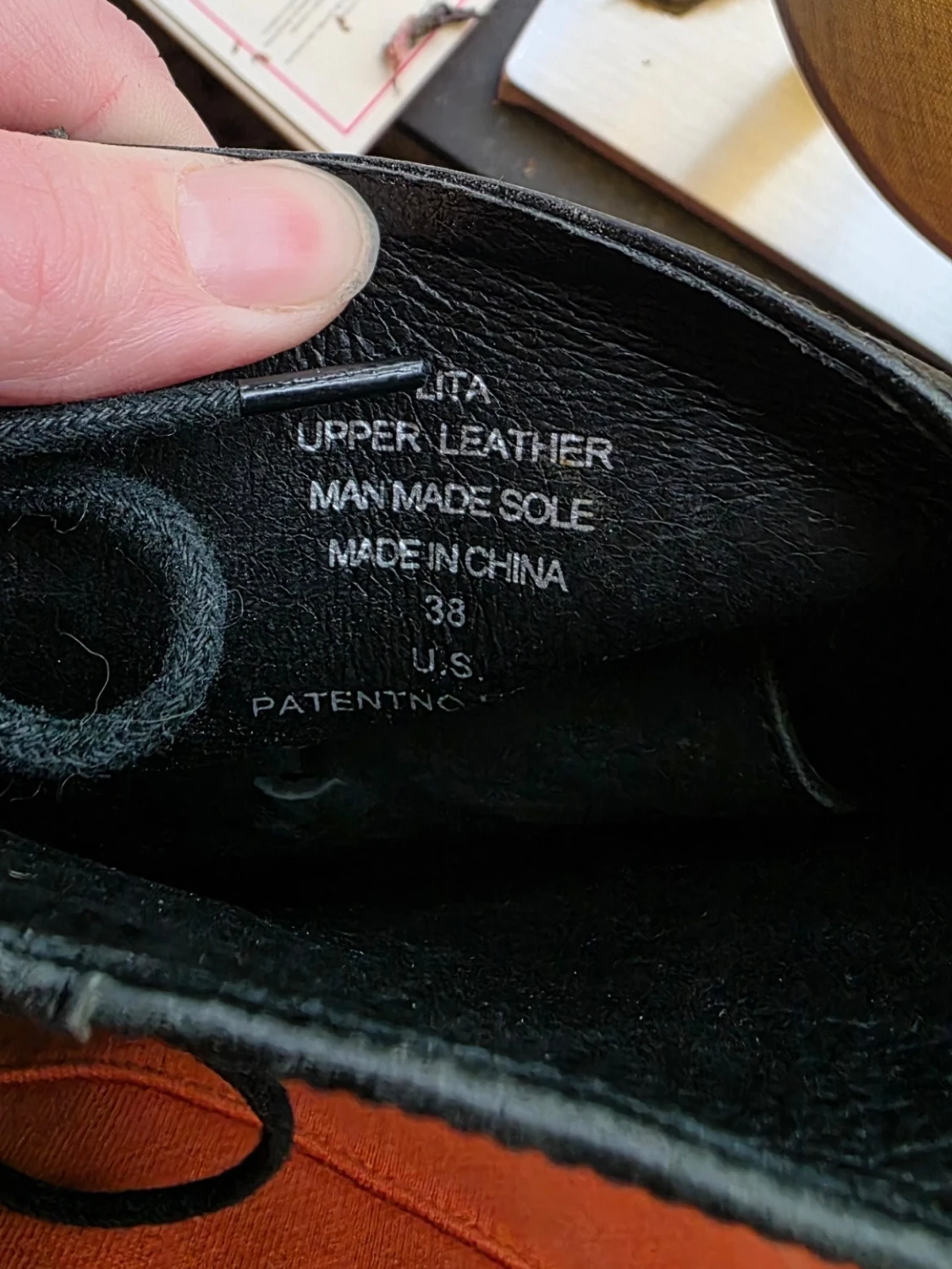 Svarta boots med träklack och snörning - 5