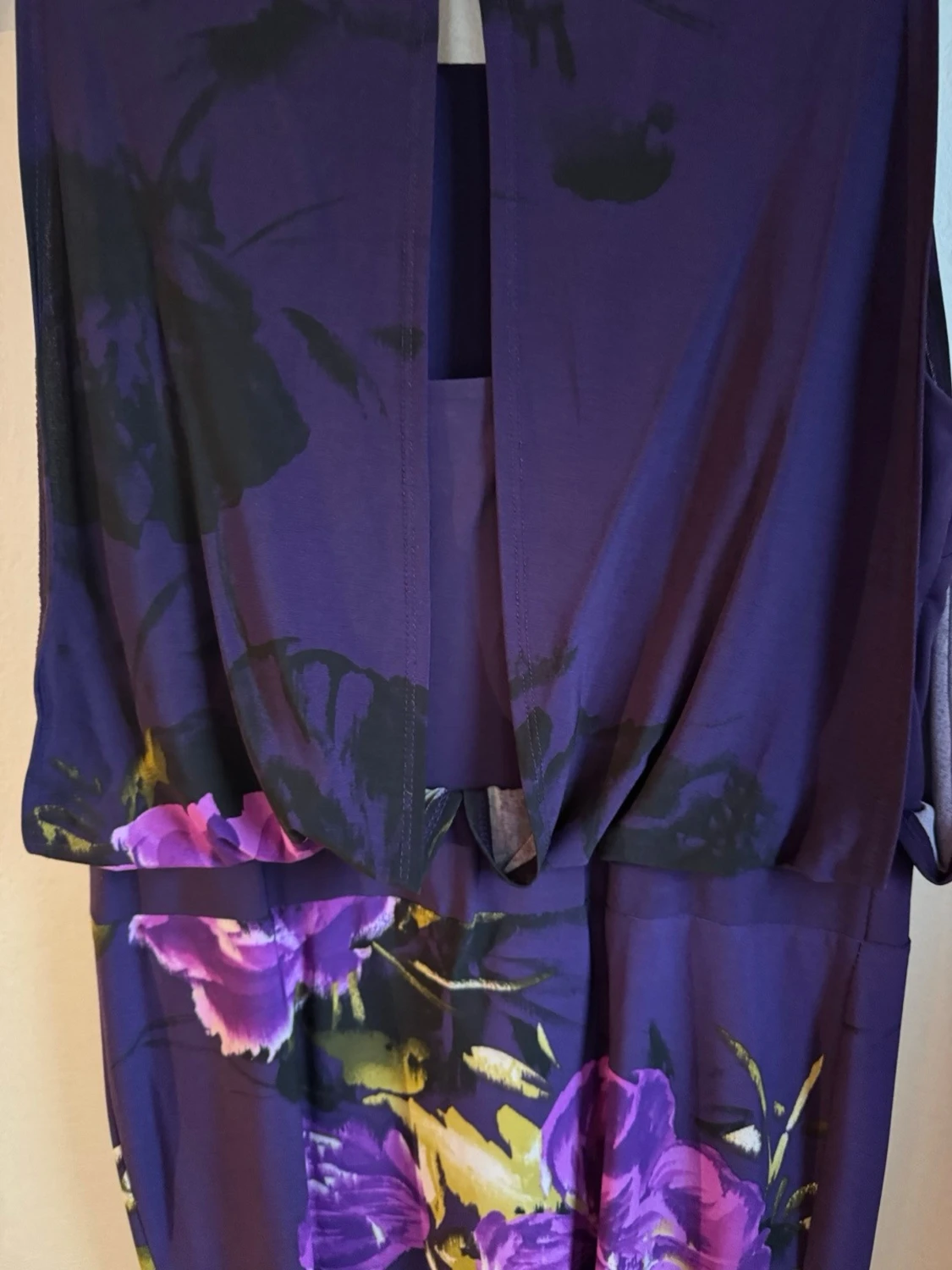 Mörklila kortklänning Sandra Darren - 2