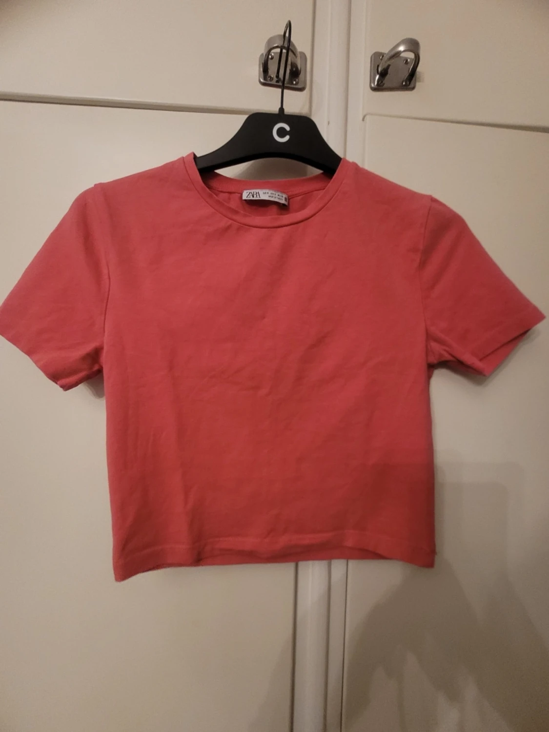 Rosa croppad topp från Zara