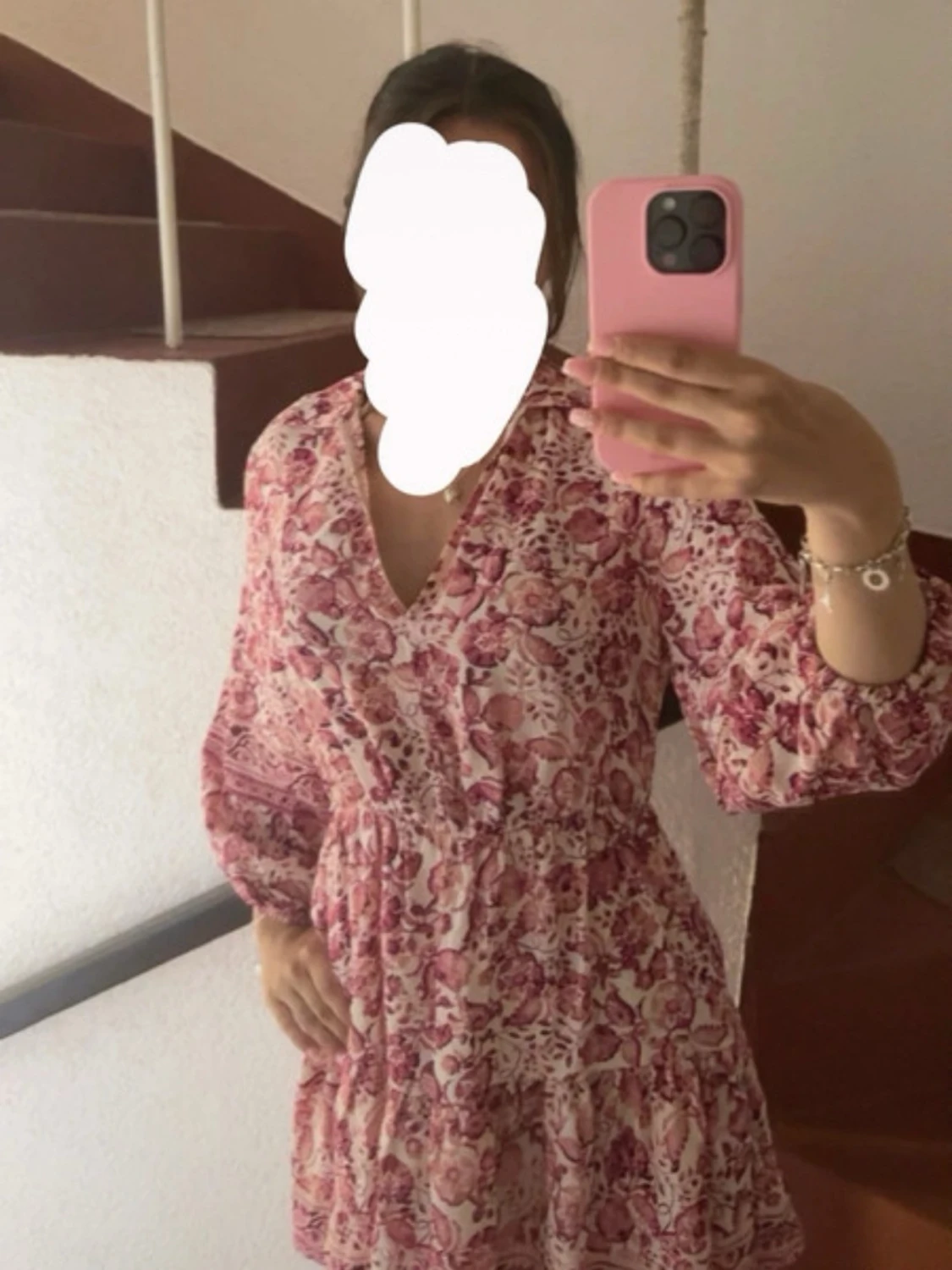 Blommig kortklänning från Zara - 1