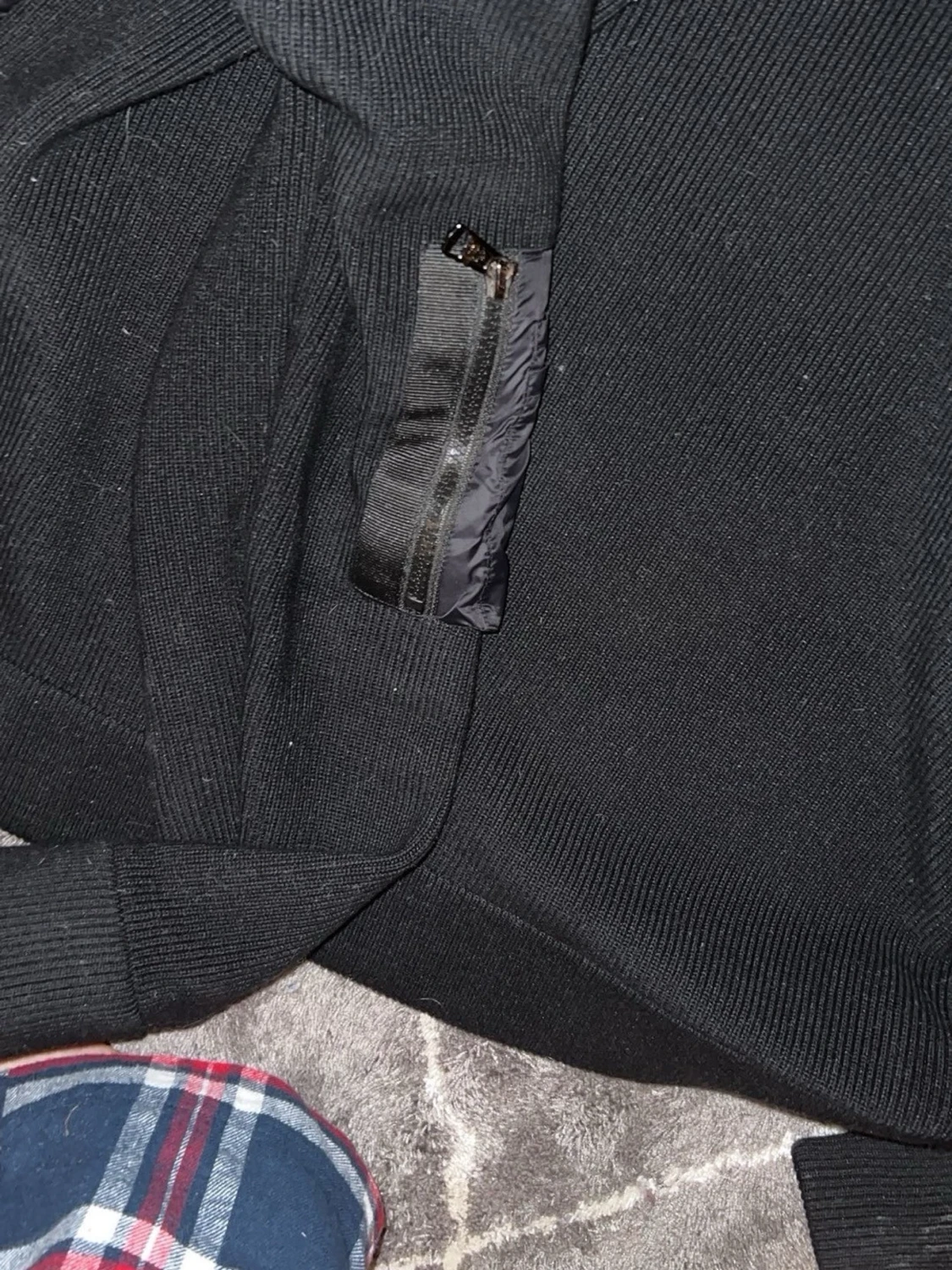Svart hoodie från Moncler med huva - 6