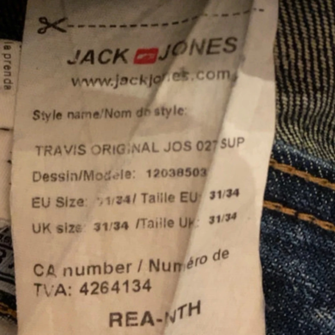 Jack N Jones Travis   31/34 - 4