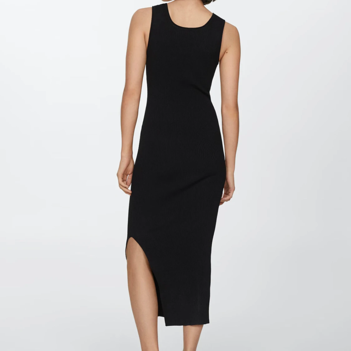 Ribbad långklänning - 1