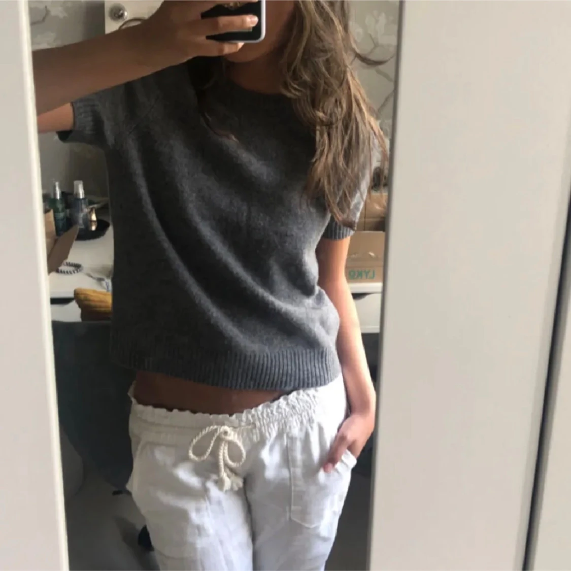 Stickad T-shirt - 1