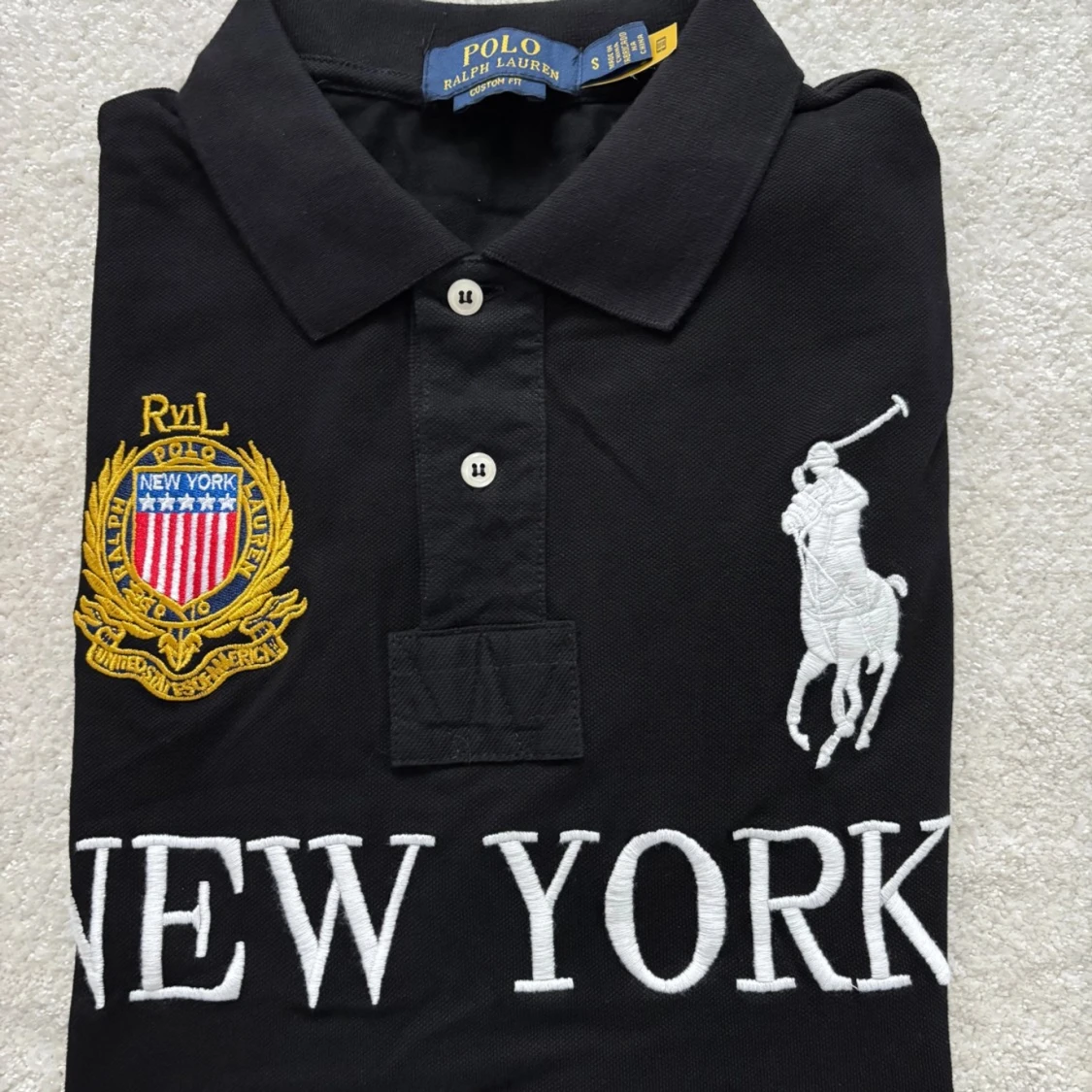 Svart pikétröja Polo Ralph Lauren S - 32