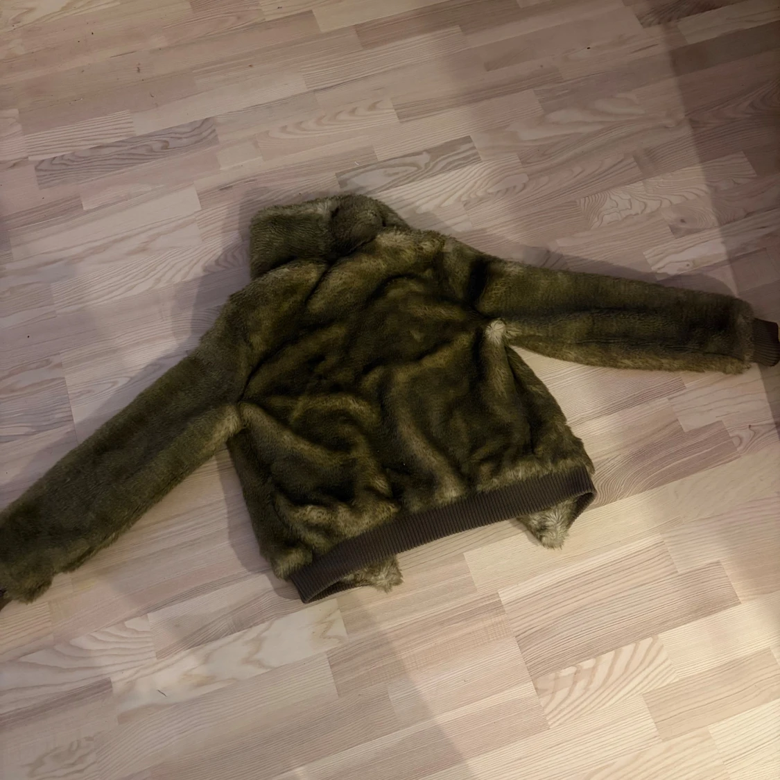 Olivgrön/brun supergosig pälsjacka❤️ - 2
