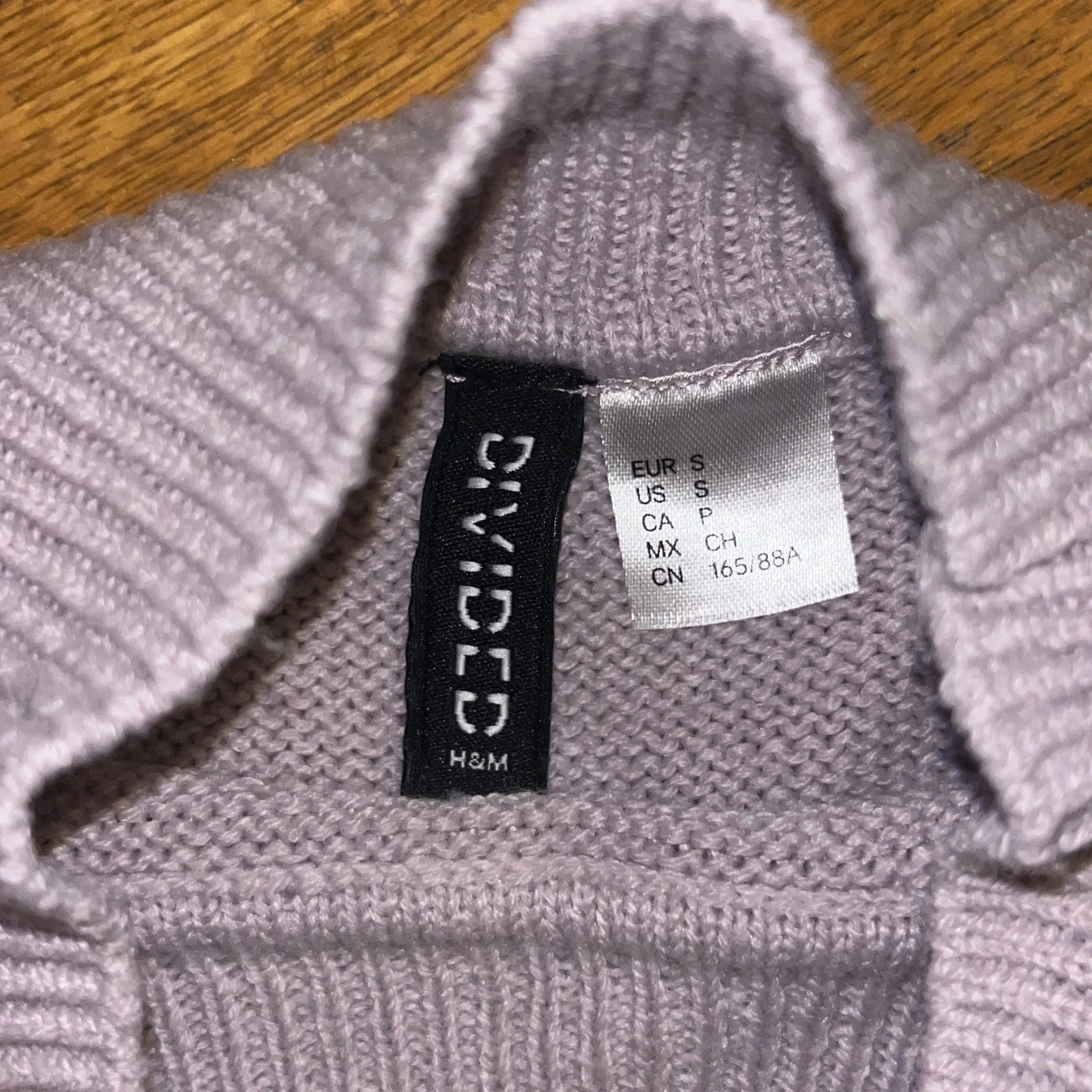 Ljuslila stickad polotröja H&M Divided - 3