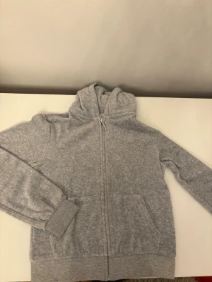 Ljusgrå hoodie juicy couture - Ljusgrå hoodie från juicy couture med dragkedja framtill och två fickor. Super bra skick. 