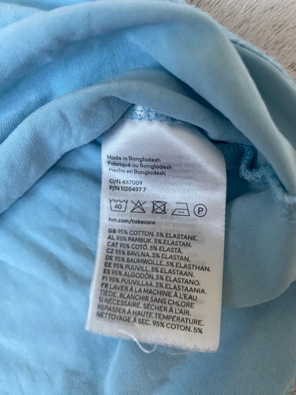 Ljusblå linnetopp från H&M Divided - 2