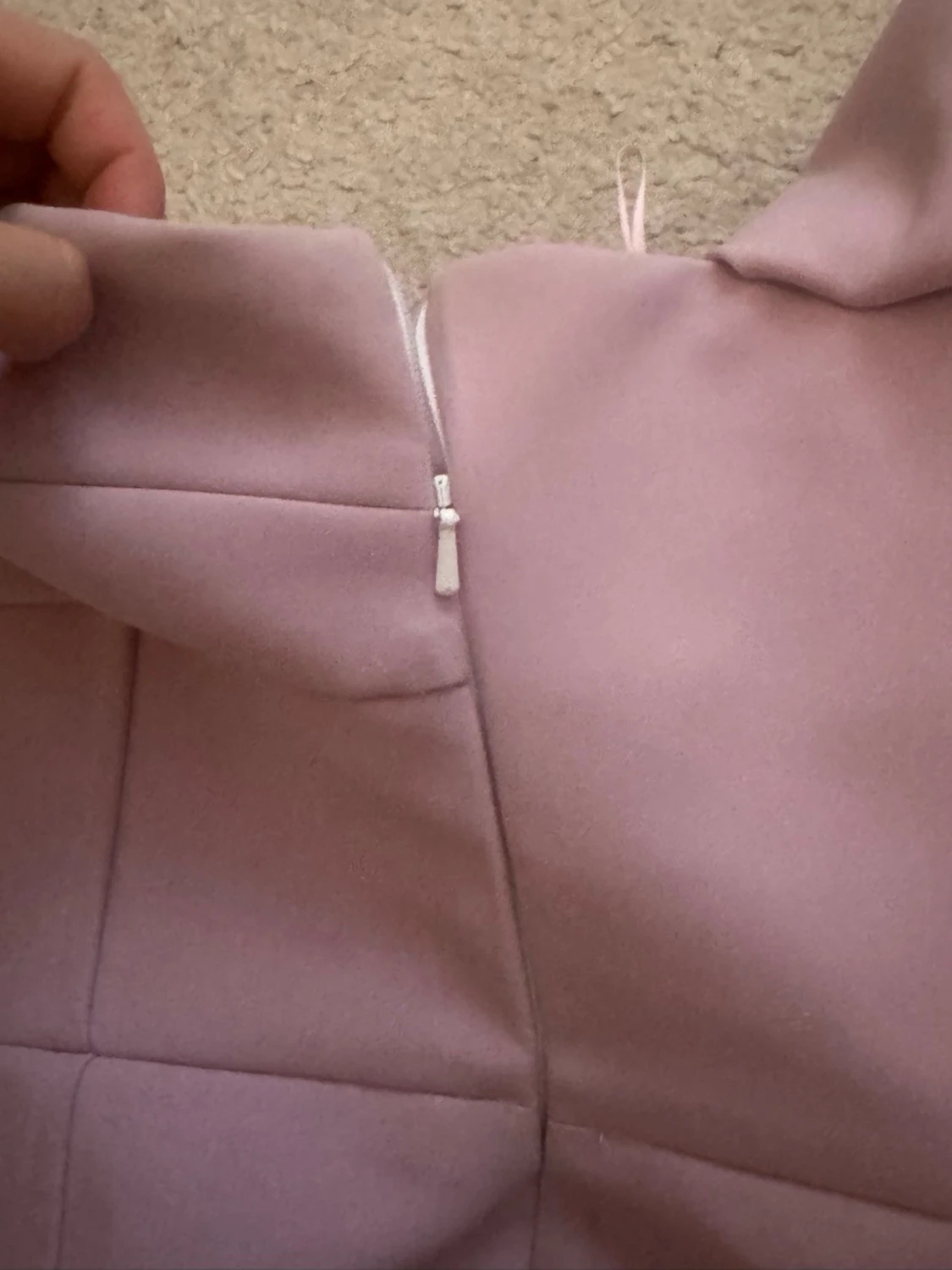 Rosa klänning med rosett - 3