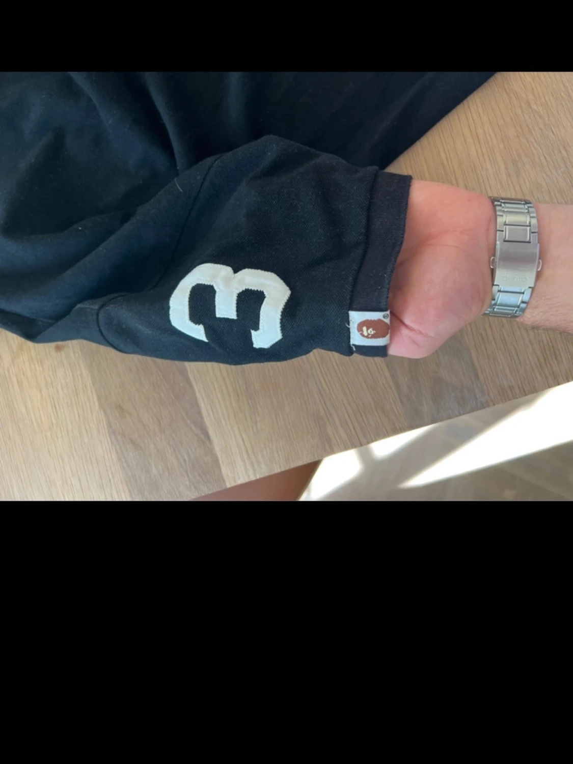 Svart BAPE pikétröja - 5