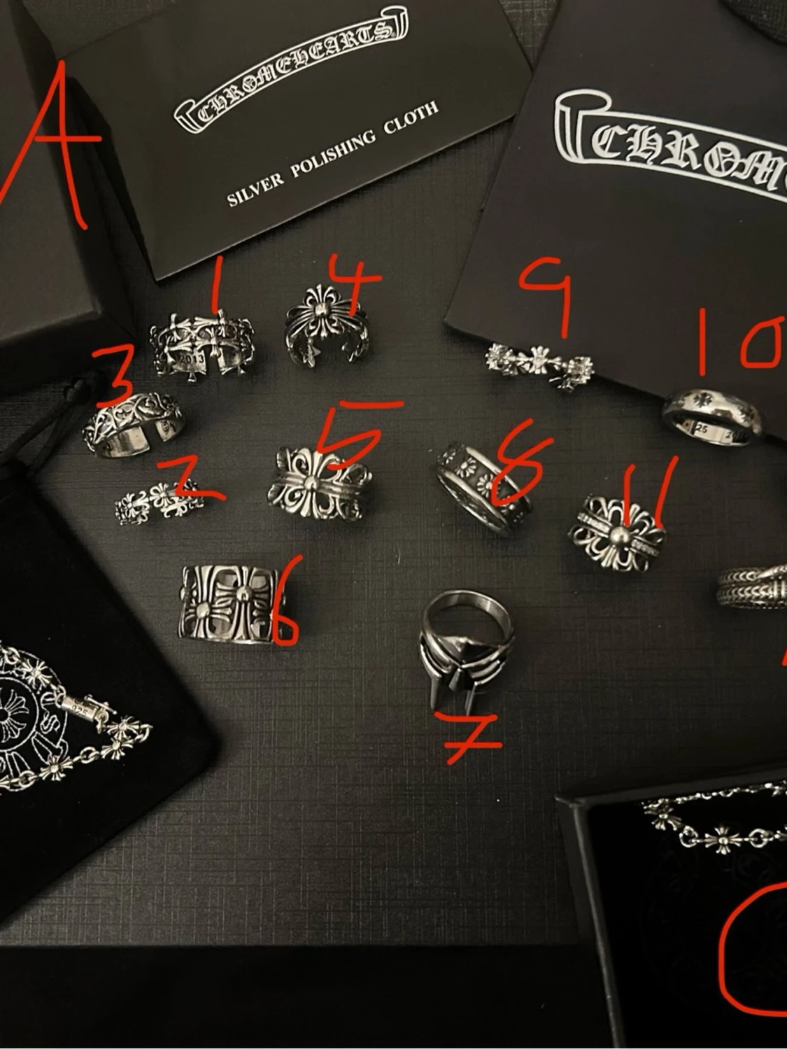 Chrome Hearts Ring Stainless Steele Silver Grisch Cool Streetwear Trendig