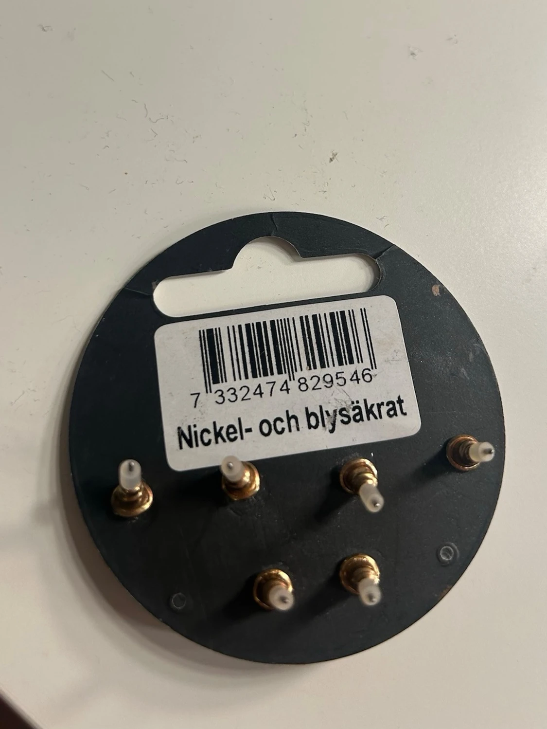 Guldiga örhängen 3 par - 1