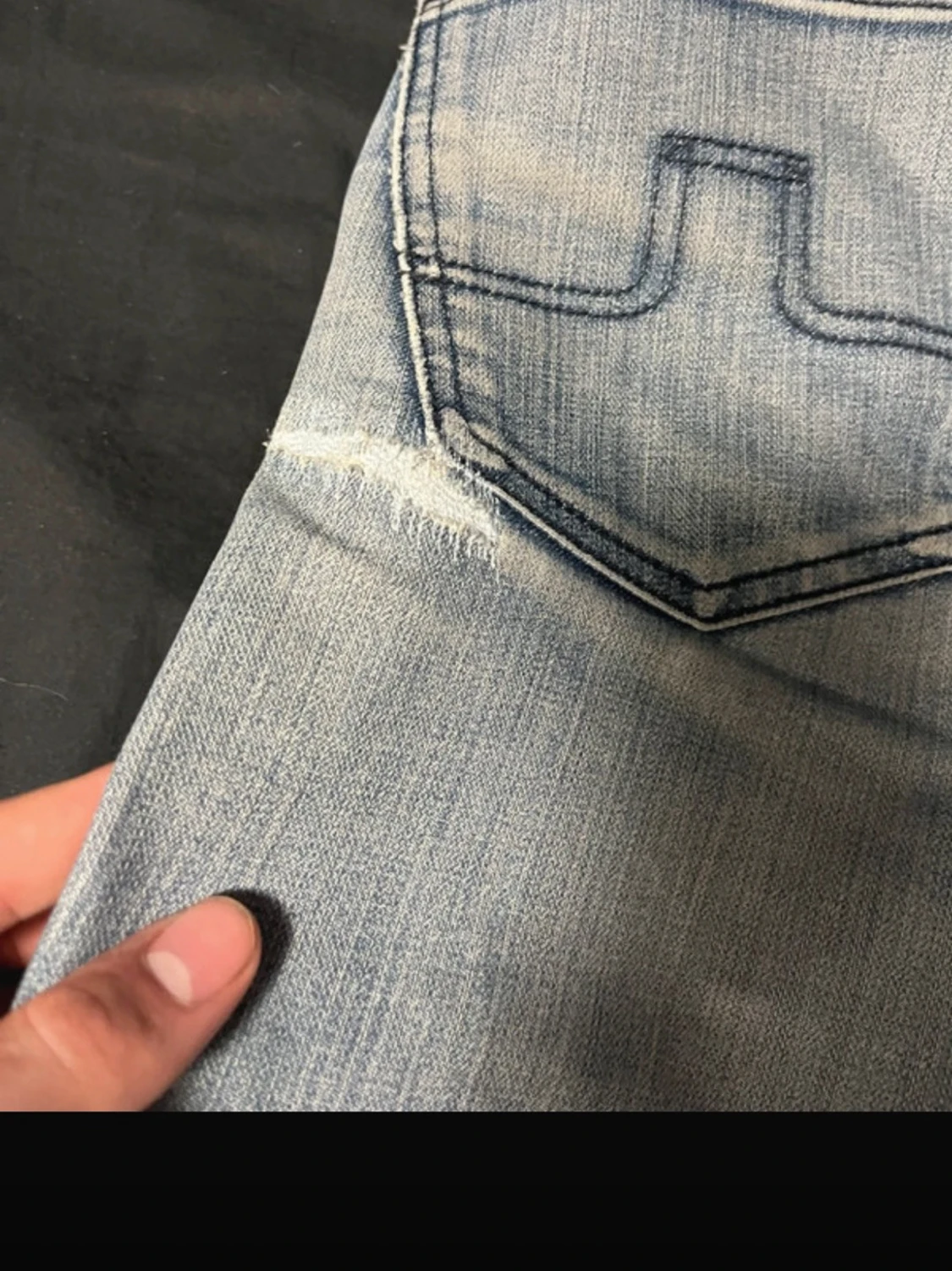 Ljusblå raka jeans från J Lindberg  - 5