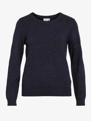 Mörkblå stickad tröja från Vila - Knappt använd, fåtal gånger! Original pris: 329kr 💞 Kom privat vid frågor eller om fler bilder önskas 🤗