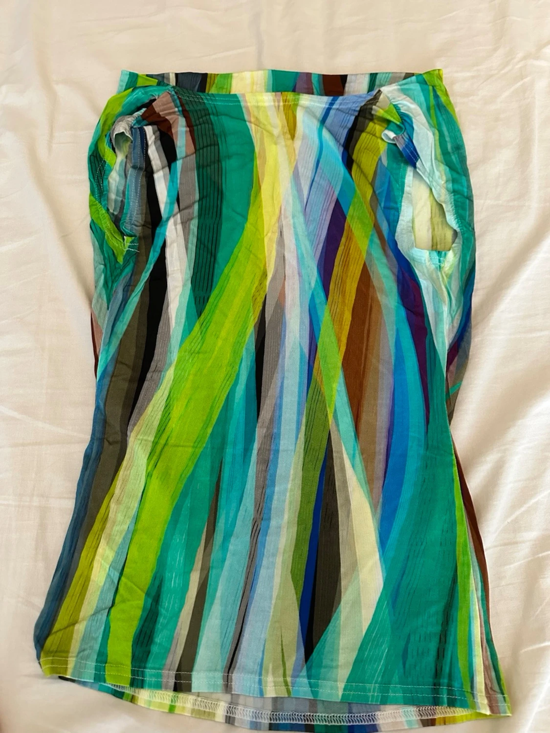 Flerfärgad randig ärmlös topp - 5