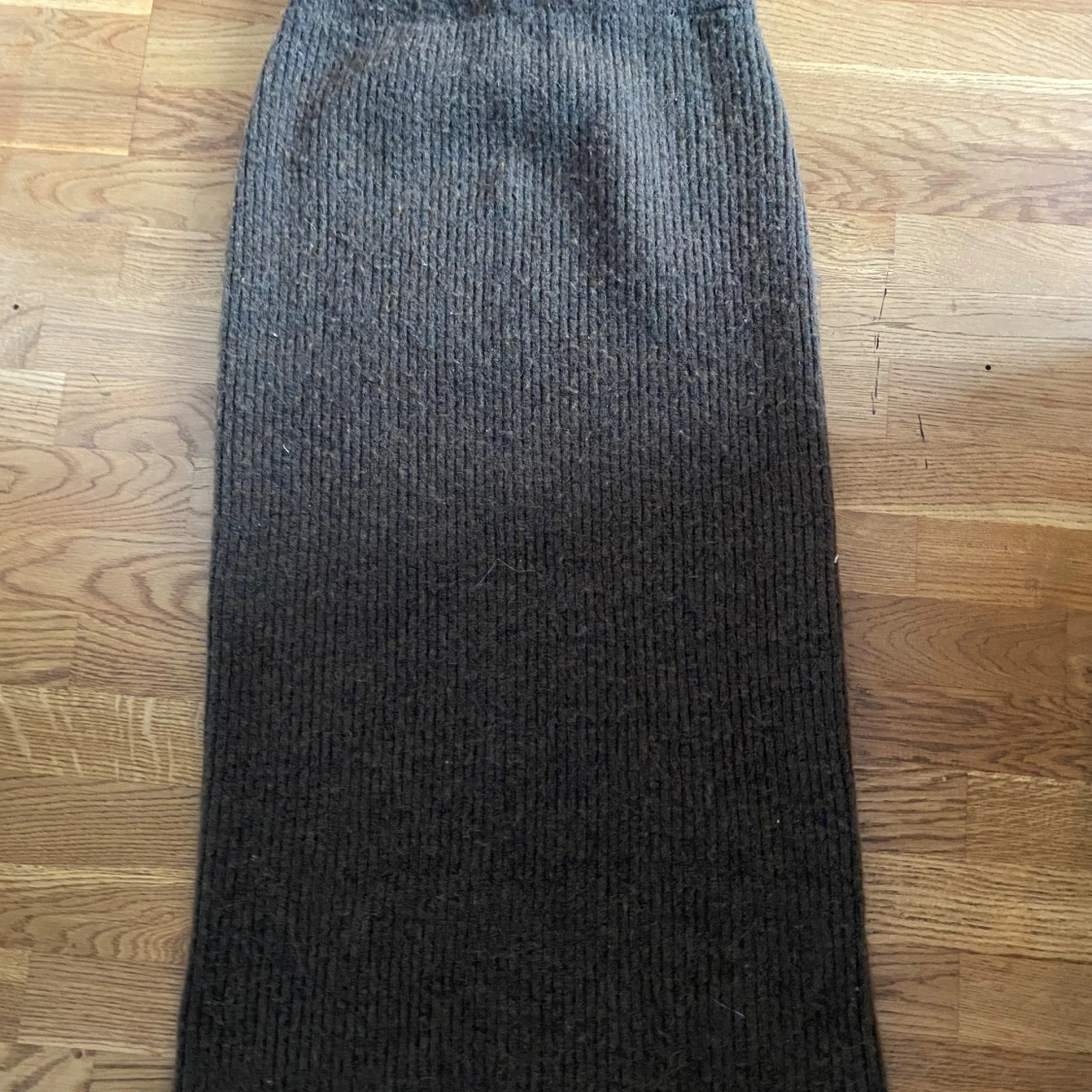 Brun stickad långkjol från Object - 1