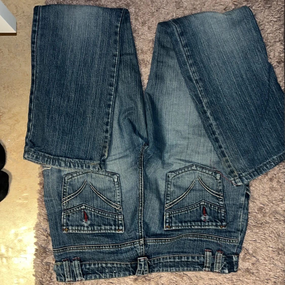 Blå bootcut jeans från Salsa  - 4