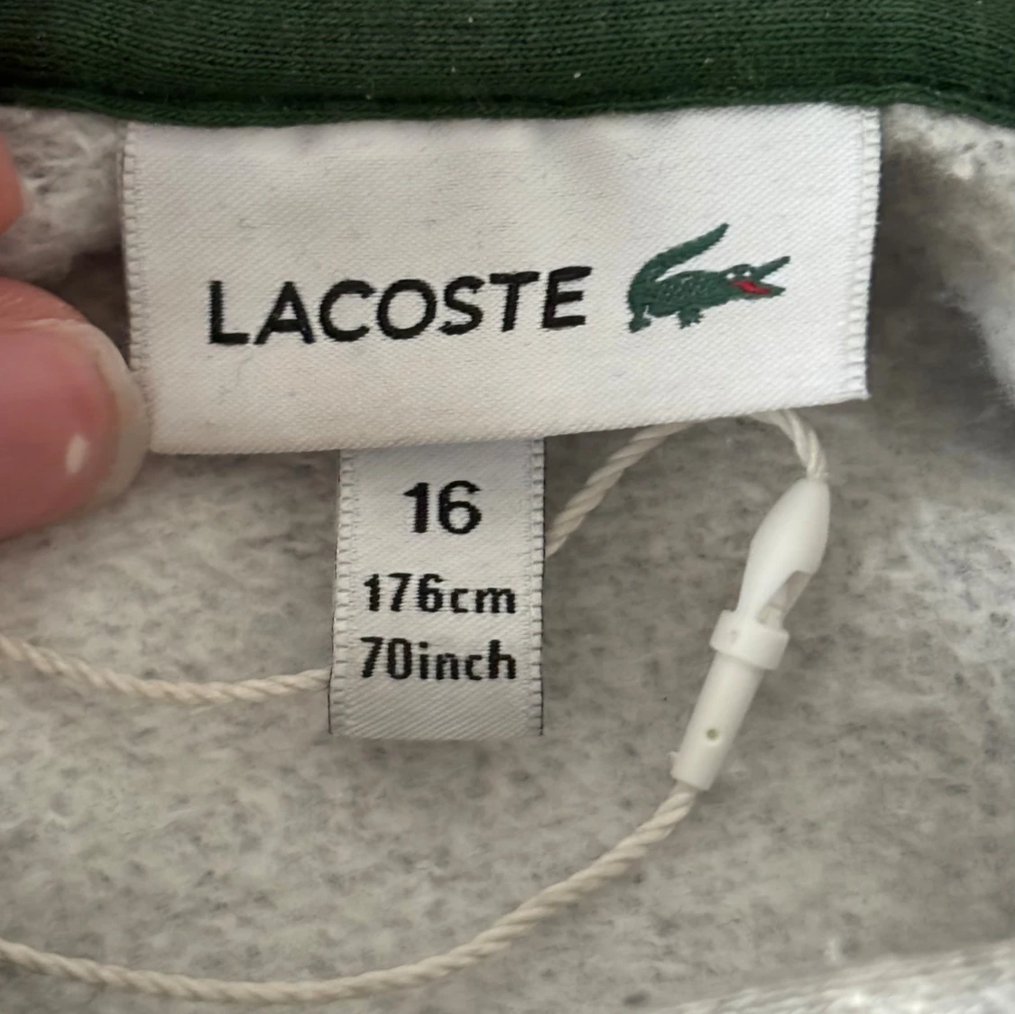 Lacoste - hoodie med ficka - 2