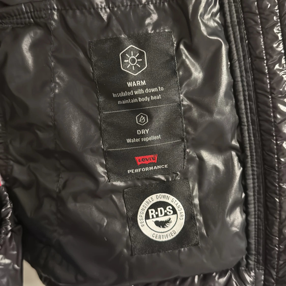 Svart dunjacka från Levi's, M - 3