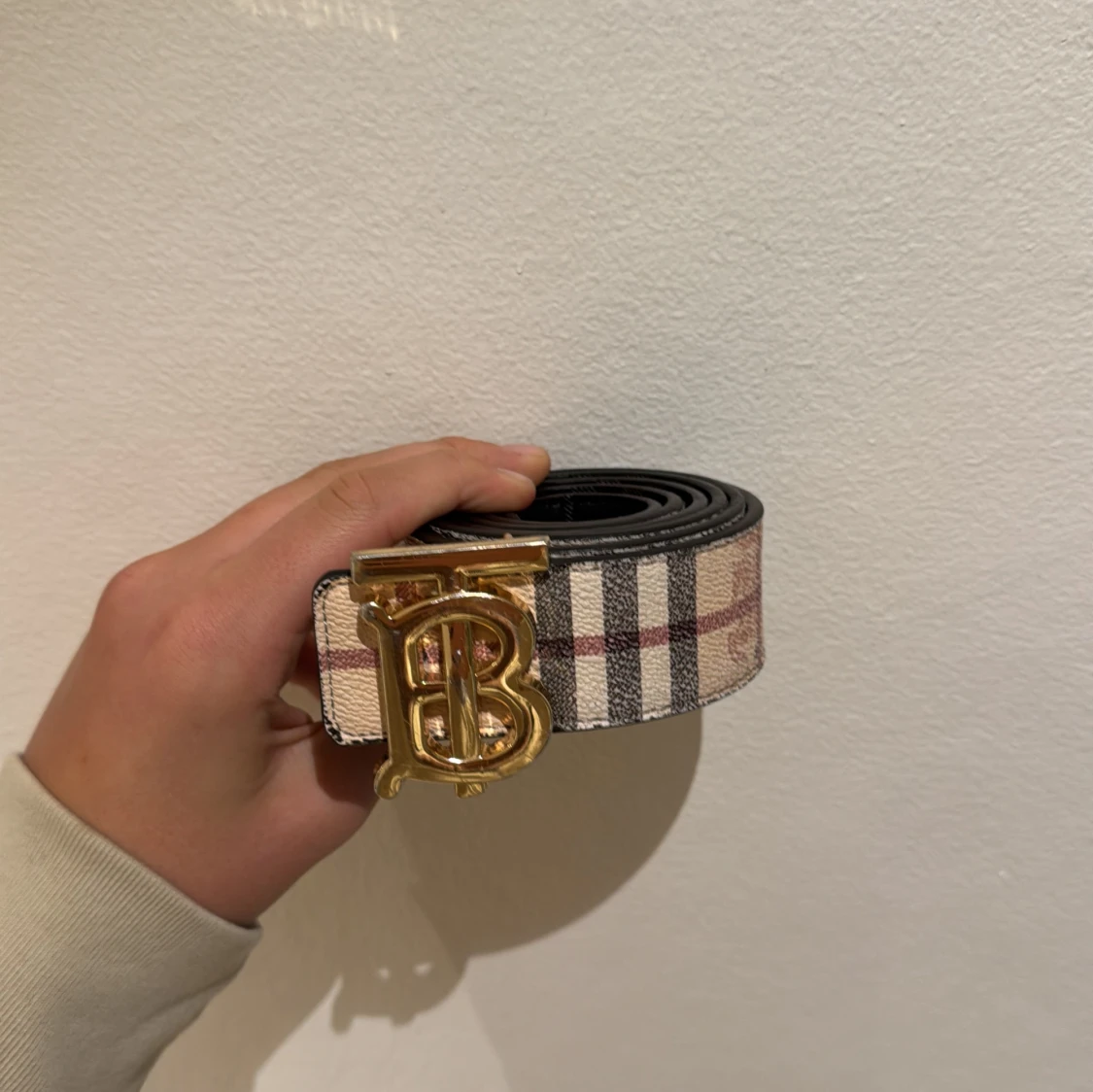 Burberry bälte med rutigt mönster - 2