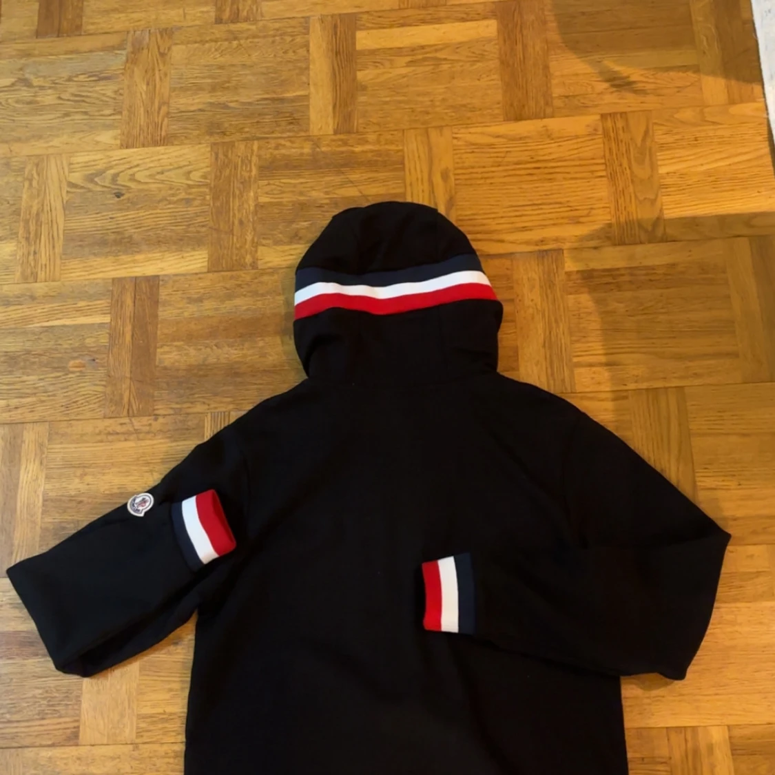 Svart Moncler hoodie med dragkedja - 4