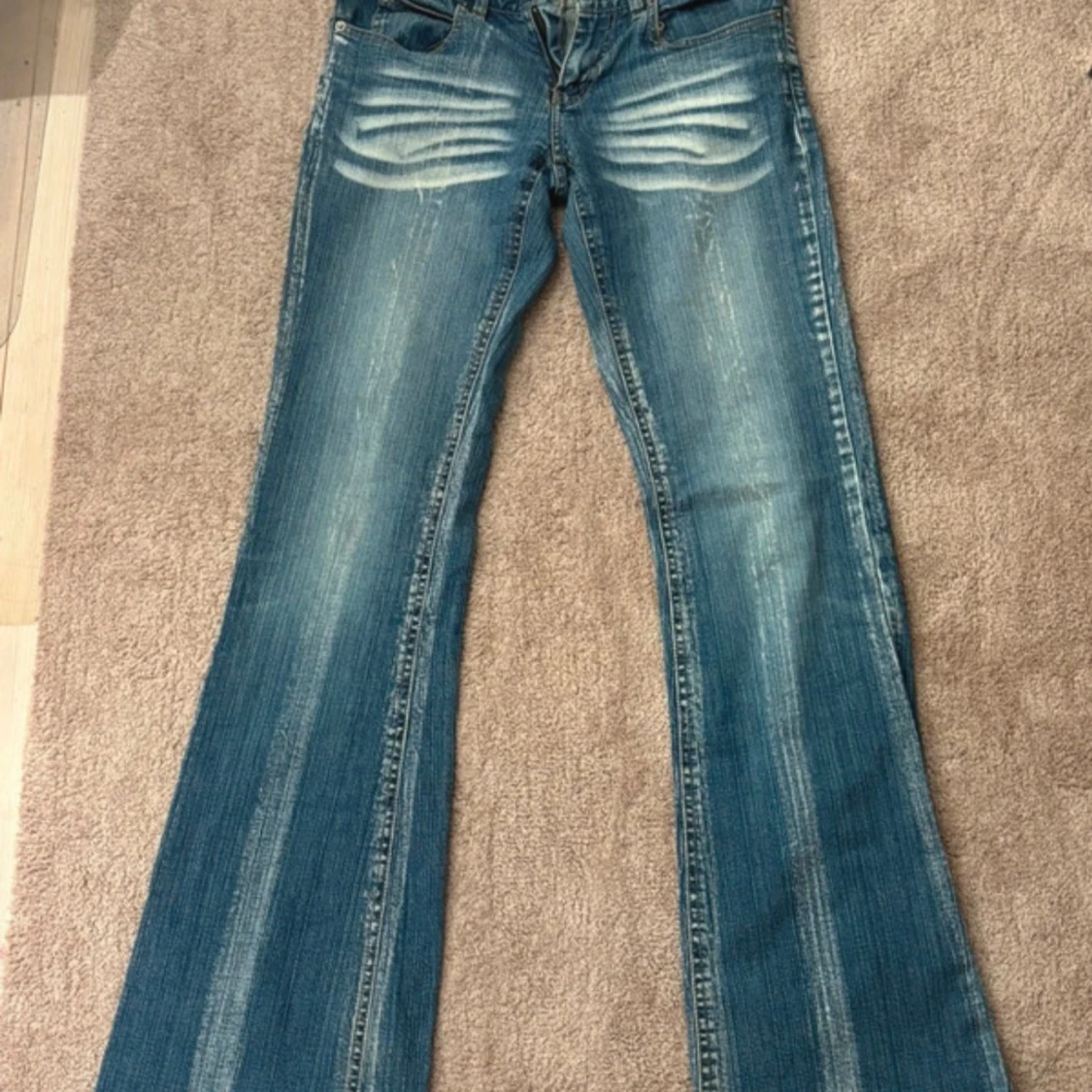 Blå bootcut jeans Only