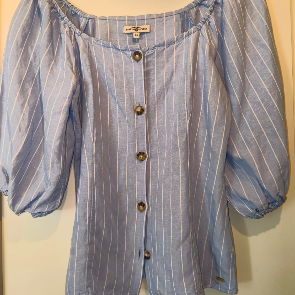 Blå randig blus från Hampton Republic