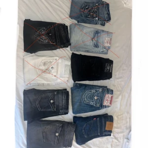 Jeans - Miss me, truereligion, Levi’s med mera. Skriv för mer bilder o storlekar!!