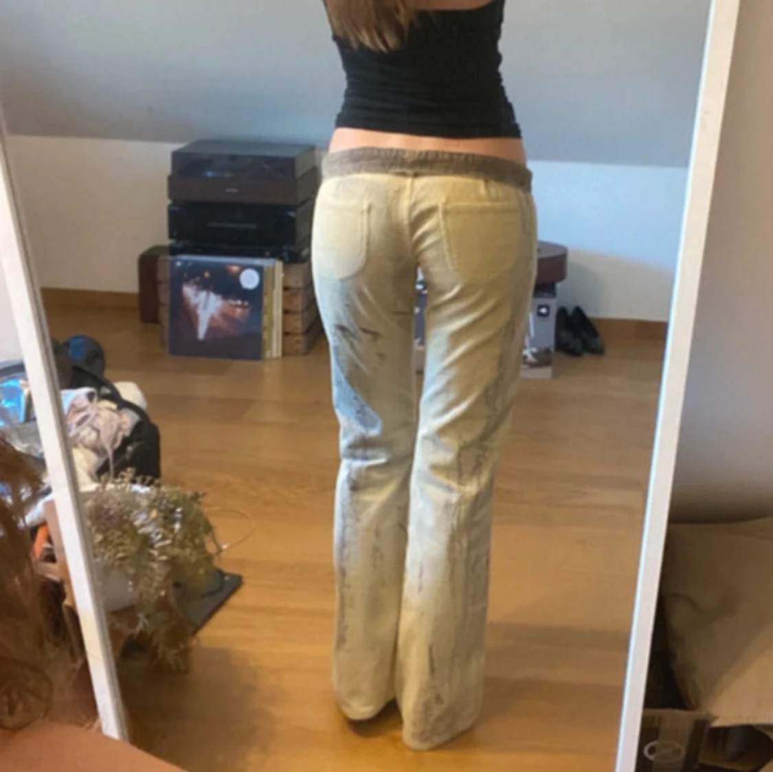 Beiga manchesterbyxor bootcut - 4