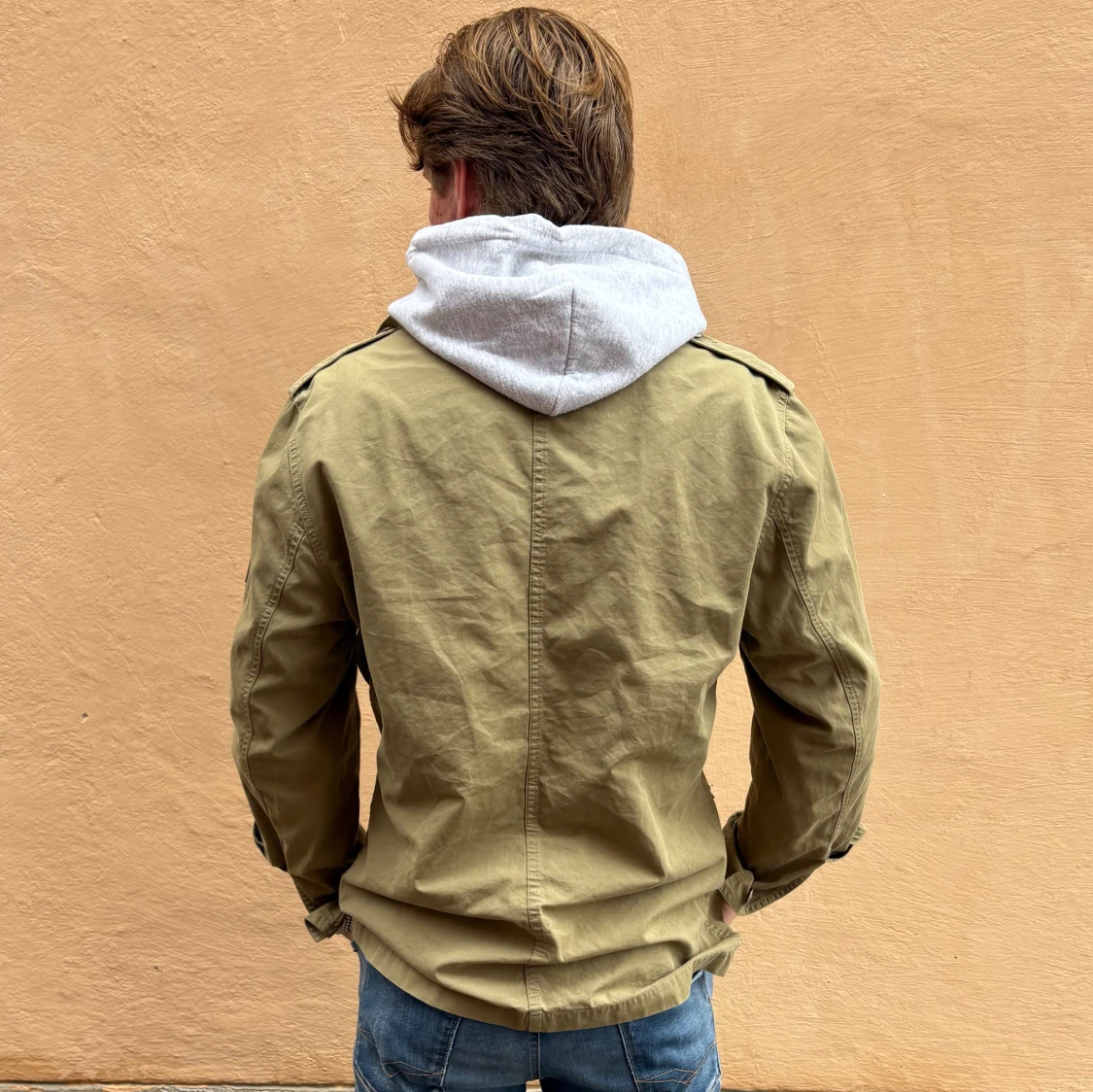 005 khakigrön overshirt  - 1