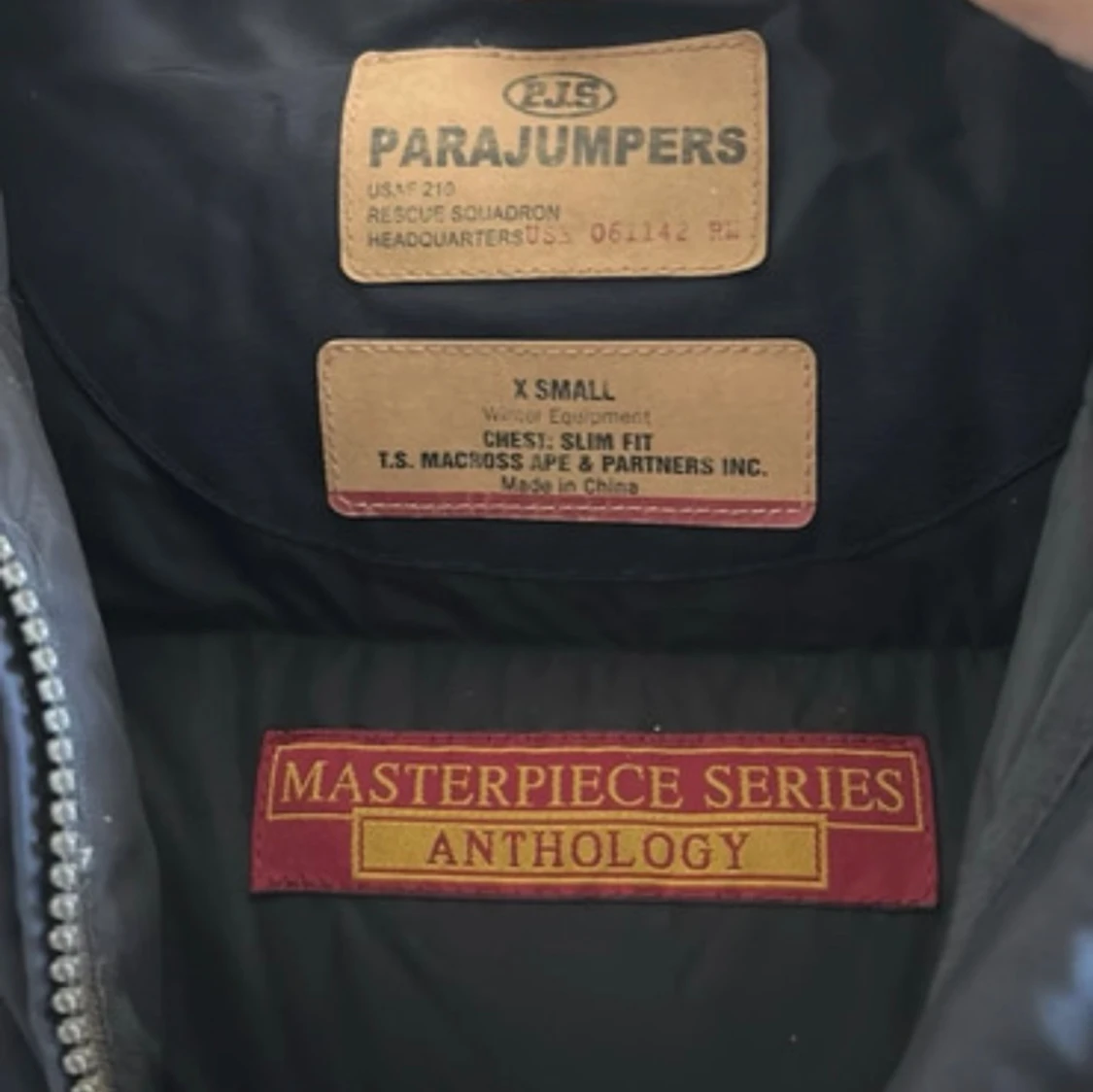 Svart lång dunjacka Parajumpers XS - 1