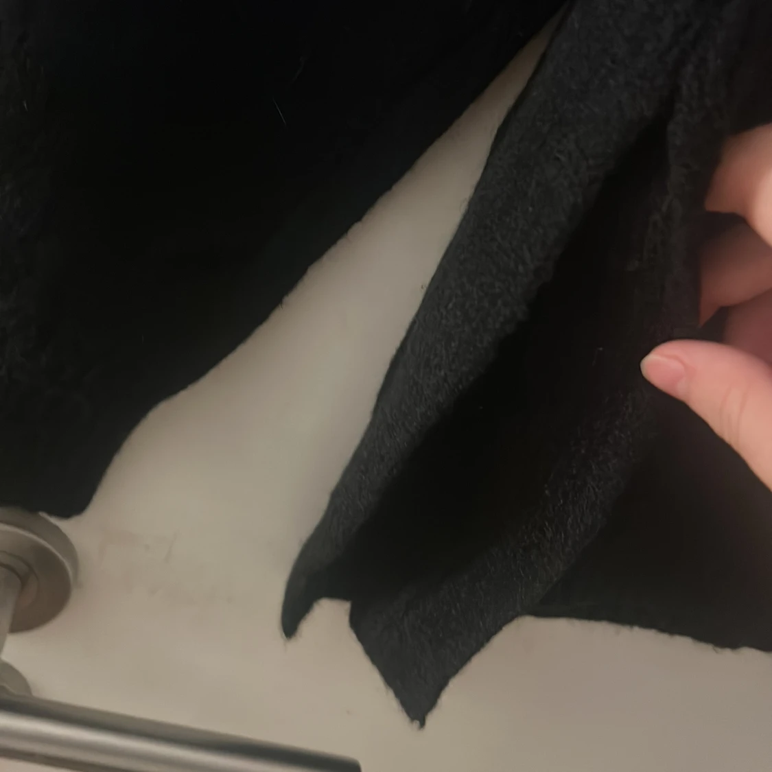 Svart polotröja med lång ärm - 1